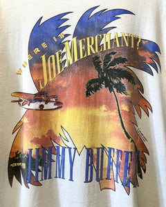 90’s JIMMY BUFFET-T-shirt-(size L)Made in U.S.A.