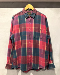 90’s Eddie Bauer-L/S shirt-(size L)Made in U.S.A.
