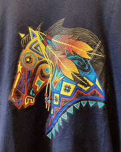 GILDAN Native American art-T-shirt-(size XL)