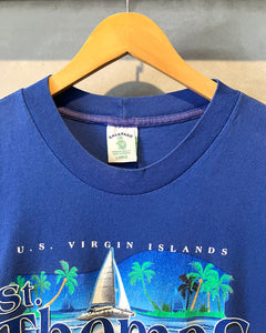 90‘s GALAPAGO St Thomas-T-shirt-(size L)