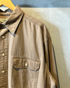 L.L.Bean-L/S shirt-(size L)