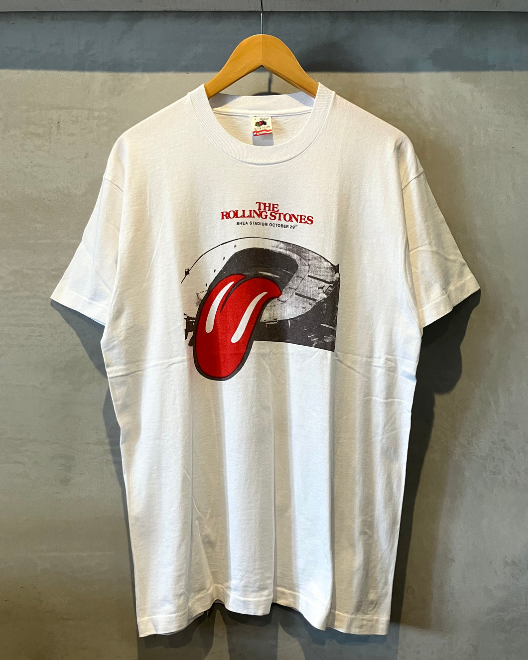 90’s FRUIT OF THE LOOM-THE ROLLING STONES-T-shirt-(size L)Made in U.S.A.