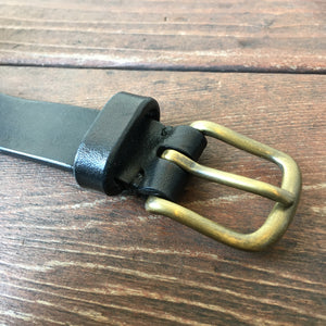 Original leather belt-Black-Made in JAPAN