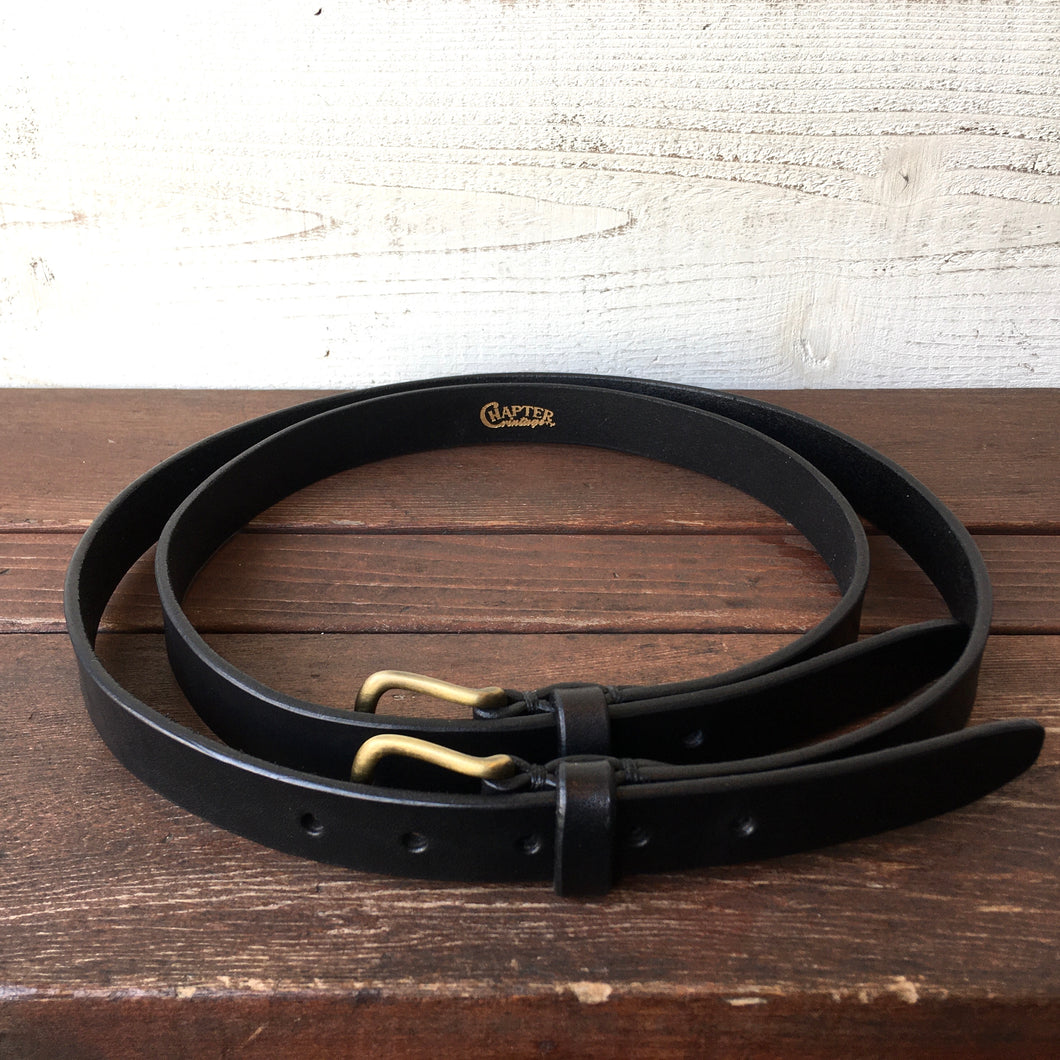 Original leather belt-Black-Made in JAPAN