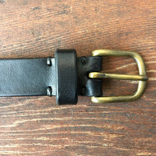 画像をギャラリービューアに読み込む, Original leather belt-Black-Made in JAPAN
