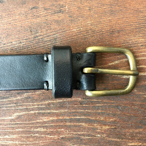 Original leather belt-Black-Made in JAPAN