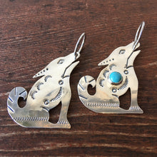 画像をギャラリービューアに読み込む, Original Silver key ring-Wolf×Turquoise-Made in JAPAN
