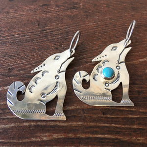 Original Silver key ring-Wolf-Made in JAPAN